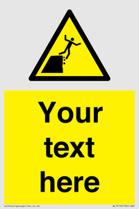 Custom Warning unstable cliff edge